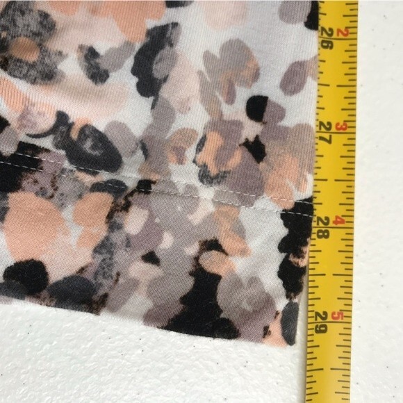 Soma Sleeveless Wrap Cumberbund Empire Waist Soft Rayon Peach Gray Dress XS - Picture 11 of 14